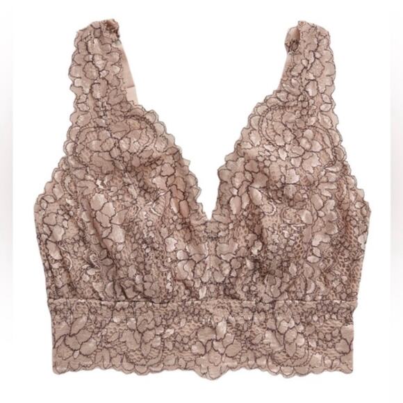 Cosabella Pret A Porter Curvy Longline Bralette Neautral 1383 M - Picture 1 of 9
